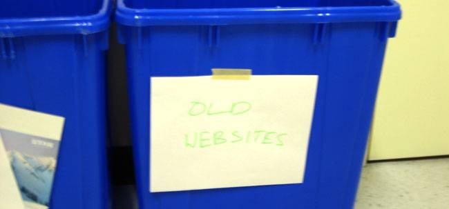 We recycle old Web sites