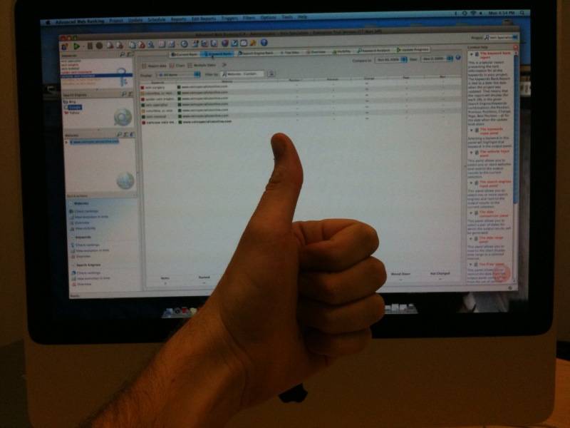 A nice, big thumbs up for the AWR at work.