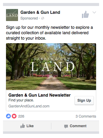 Facebook Lead Ad 
