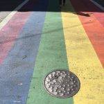 Rainbow crosswalks in Capital Hill 